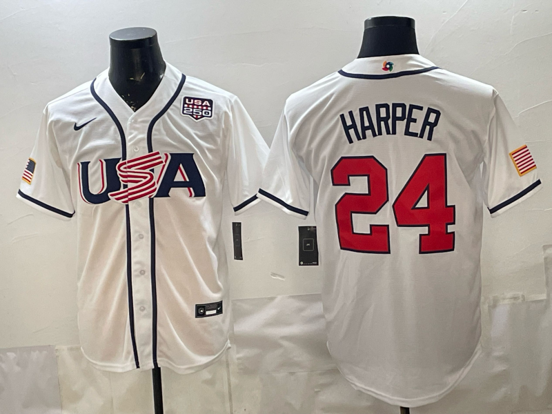 Men 2026 World cup white MLB Nike jersey 0055